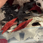 Ze koopt een douchestang en wat kerstornamenten bij de Action en maakt iets prachtigs!