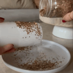 Ze koopt een kaars en wat artikelen bij de Action en maakt een heuse eyecatcher voor in huis