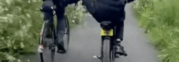 Fatbiker gaat compleet over de schreef en alles staat op beeld