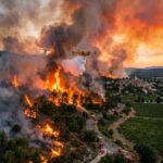 Grote natuurbrand treft populair vakantiegebied: meer dan 12.000 toeristen halsoverkop geëvacueerd