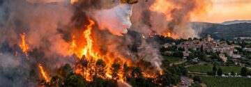 Grote natuurbrand treft populair vakantiegebied: meer dan 12.000 toeristen halsoverkop geëvacueerd